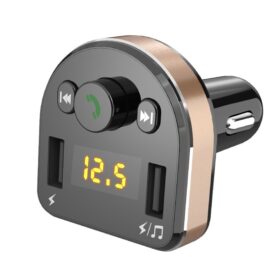 Car charger + FM transmiter Dudao (2xUSB,bluetooth, 3.1A) black