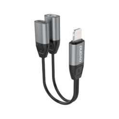 Audio adapter Dudao L17i from "lightning" to (1x3,5mm; 1x lightning)