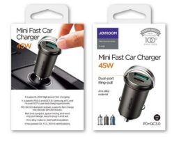 Car charger JOYROOM (C-A35) (1xUSB-C; 1xUSB; 4.8A 45W) black