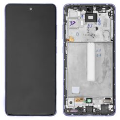 LCD screen Samsung A525/A526 A52 4G/5G 2021 with touch screen with frame Awesome Violet original (service pack)