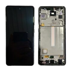 LCD screen Samsung A528 A52S 2021 with touch screen and frame Awesome Purple/Violet original (service pack)
