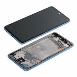 LCD screen Samsung A725/A726 A72 4G/5G with touch screen with frame Blue original (service pack)
