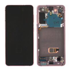 LCD screen Samsung  G991 S21 5G with touch screen and frame Phantom Violet original (service pack)
