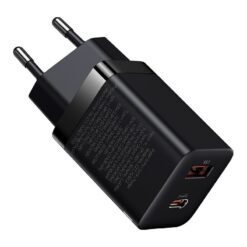Charger Baseus (CCSUPP-E01) (1xUSB-C;1xUSB 3A 30W) black