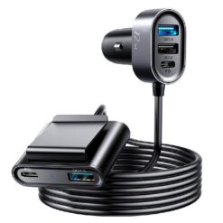 Car charger JOYROOM (JR-CL05) (2xPD ; 2xQC3.0) (75w 1.5M) black