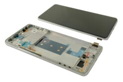 LCD screen Xiaomi 11T  5G/11T Pro 5G with touch screen with frame Moonlight White/Silver original (service pack)