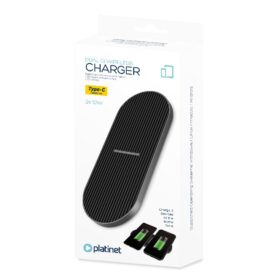 Wireless charging station Platinet (PWCDB) (2x10W) black