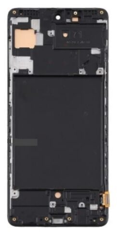 LCD screen Samsung A715 A71 2020 with touch screen and frame Black OLED (real size)