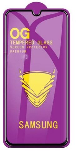 Screen protection glass "11D Full Glue" Samsung G990 S21 FE black bulk