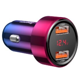 Car charger Baseus (CCMLC20A-09) (2xUSB; 45W; 6A) red