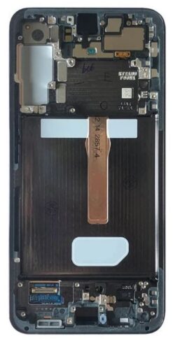 LCD screen Samsung S906 S22 Plus with touch screen and frame Graphite original (service pack)