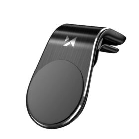 Universal car phone holder Wozinsky WCH-02 for using on ventilation grille, magnetic fixing, black
