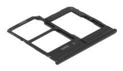 SIM card holder Samsung A202 A20e 2019 Black original (service pack)