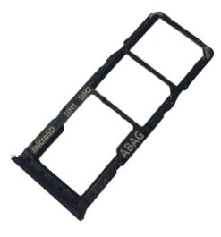 SIM card holder Samsung A217 A21s 2020 Black original (service pack)