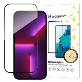 Screen protection glass "Wozinsky 5D Full Glue" Apple iPhone 14 Pro case-friendly black
