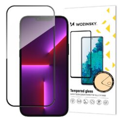 Screen protection glass "Wozinsky 5D Full Glue" Apple iPhone 14 Pro Max case-friendly black