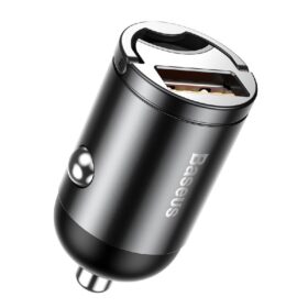 Car charger BASEUS (VCHX-A0G) (1xUSB; 30W) grey