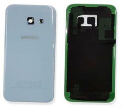 Back cover for Samsung A320 A3 2017 light blue (blue mist) original (used Grade B)