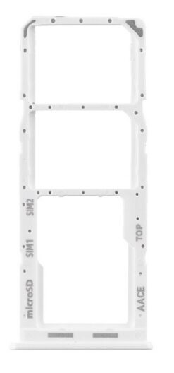 SIM card holder Samsung A13 A135/A137 White original (service pack)