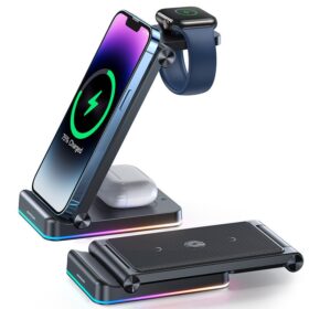 Wireless charging station JOYROOM 3in1 (JR-WQN01) (Phone;AirPods;Watch) 15W white