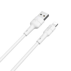 Laadimisjuhe Borofone BX30 Lightning 1.0m silikoon valge