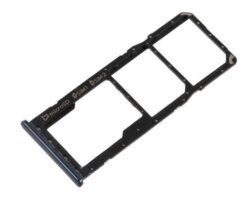 SIM card holder Samsung A750 A7 2018 Black original (service pack)
