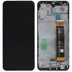LCD screen Samsung A236 A23 5G with touch screen and frame Black original (service pack)