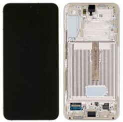 LCD screen Samsung S906 S22 Plus with touch screen and frame Violet original (service pack)