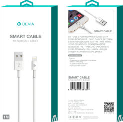 Laadimisjuhe Devia Smart Lightning 2.0m valge