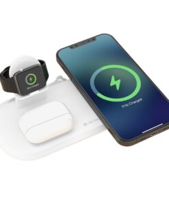 Juhtmeta laadija Devia 3in1 Smart Phone, Apple Watch, Airpods valge