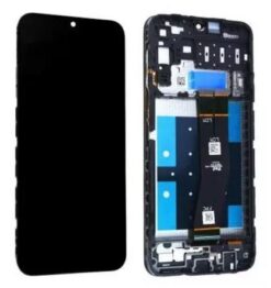 LCD screen Samsung A145 A14 4G 2023 with touch screen and frame Black original (service pack)