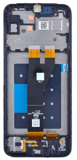 LCD screen Samsung A146 A14 5G 2023 with touch screen and frame Black original (service pack)