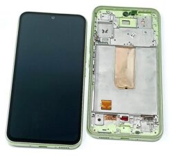 LCD screen Samsung A546 A54 5G 2023 with touch screen and frame Lime original (service pack)