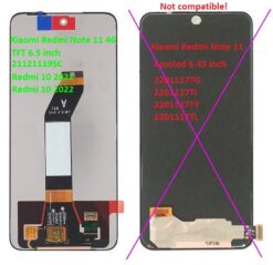 LCD screen Xiaomi Redmi 10 2021/Redmi 10 2022 with touch screen Black ORG