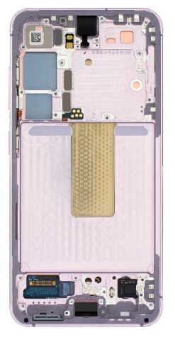 LCD screen Samsung S911 S23 5G with touch screen and frame Lavender original (service pack)