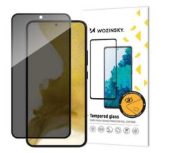 Screen protection glass "Wozinsky Privacy 5D Full Glue" Samsung S916 S23+ case-friendly Anti Spy