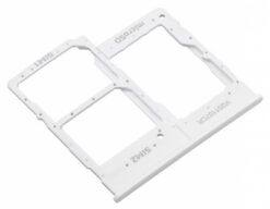 SIM card holder Samsung A202 A20e 2019 White originalus (service pack)