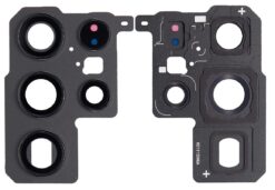 Samsung S908 S22 Ultra lens for camera with frame Black ORG