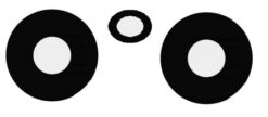 Xiaomi Redmi Note 12 5G lens for camera Black (only lens 3pcs) ORG