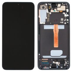 LCD screen Samsung S906 S22 Plus with touch screen and frame Black original (used Grade C)
