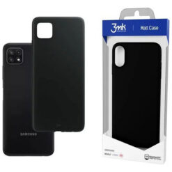 Kaitseümbris Matt Case, Samsung Galaxy A22 5G, must, 3mk