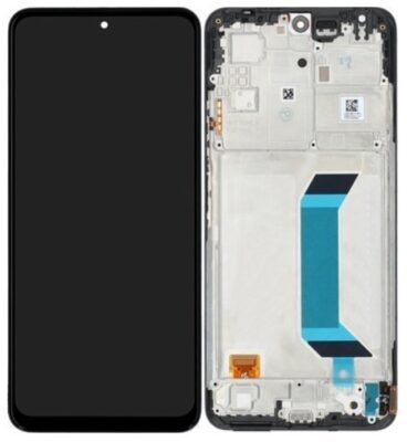 LCD screen Xiaomi Redmi Note 12 5G/Poco X5 5G with touch screen with frame Black original (service pack)
