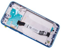 LCD screen Xiaomi Redmi Note 8/Note 8 2021 with touch screen with frame Blue original (service pack)