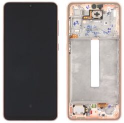 LCD screen Samsung A336 A33 5G 2022 with touch screen and frame Peach original (service pack)