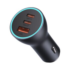 Car charger Baseus (CGJP010013) (1xUSB; 2xUSB-C; 65W) black
