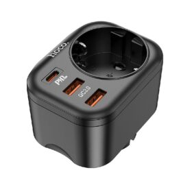 Charger HOCO NS3 (2xUSB; 1xUSB-C; 1xEU socket; 3A 20W) black