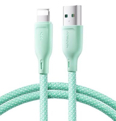 USB cable JOYROOM (S-A34) lightning (3A) 1m green