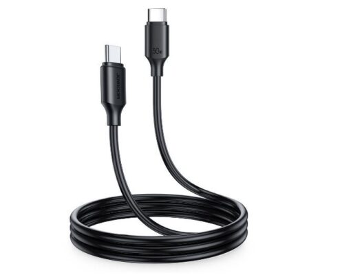 USB cable JOYROOM (S-CC060A9) "USB-C (Type-C) to USB-C (Type-C)" (3A 60W 1m) black