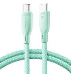 USB cable JOYROOM (S-A34) "USB-C (Type-C) to USB-C (Type-C)" (60W 1m) green