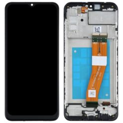 LCD screen Samsung A025G A02s 2020 with touch screen and frame Black original